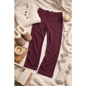 Cozy Plum Women's Leggings L.L. Bean Large